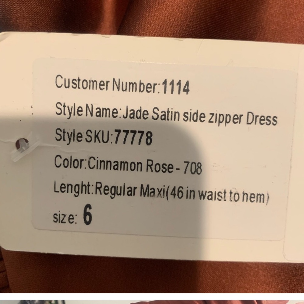 Never worn!! Jade & Rory Revelry satin dresses (cinnamon rose & dessert …